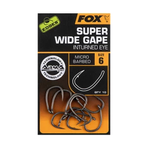 ANZUELOS FOX SUPER WIDE GAPE INTURNED EYE n-6