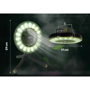 VENTILADOR CON LUZ SOLAR NGT DYNAMIC FAN & BIVVY LIGHT