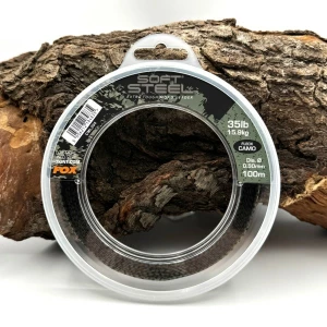 Puente de línea Fox Soft Steel Camo 45LB - 0,60mm