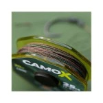 Trenzado recubierto RidgeMonkey CamoX Stiff Coated Hooklink Camo 35lb 15,9kg 20m - Imagen 2