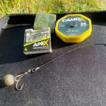 Trenzado recubierto RidgeMonkey CamoX Stiff Coated Hooklink Camo 35lb 15,9kg 20m - Imagen 4