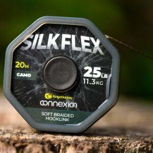 Trenzado para bajos RidgeMonkey Connexion SilkFlex Soft Braid 25lb/11,3kg