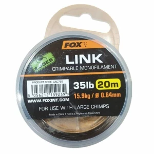 HILO DE BAJOS FOX LINK CRIMPABLE MONOFILAMENT - VERDE 35lb - 0,64mm
