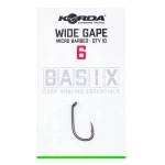 Korda Basix Anzuelos Wide Gape Barbed Nº6 - Imagen 1