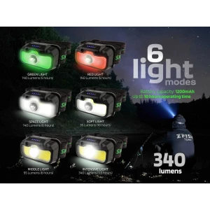 Linterna frontal Zfish Lumenix 340 lumenes