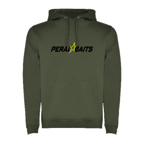 SUDADERA PERALBAITS VERDE HZ LOGO NEGRO