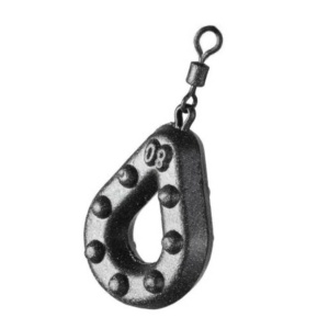 PLOMO GRIPA CON AGUJERO ZFISH COLOR PIZARRA