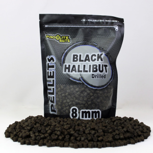 Pellets Taladrados Pro Elite Baits Black Halibut 8 mm