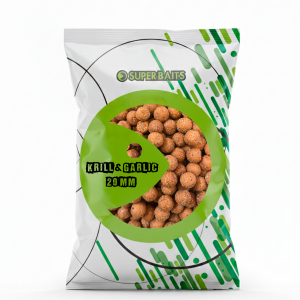 Boilies Krill Garlic Superbaits 5kg - 20mm