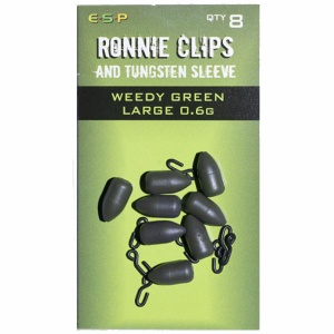 ESP Ronnie Clips and Tungsten Sleeve Camo Green 0,3 g